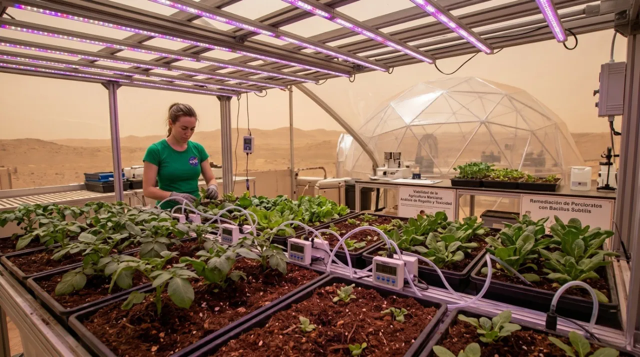El desafío de cultivar en Marte: por qué la agricultura espacial es más compleja que en la ciencia ficción