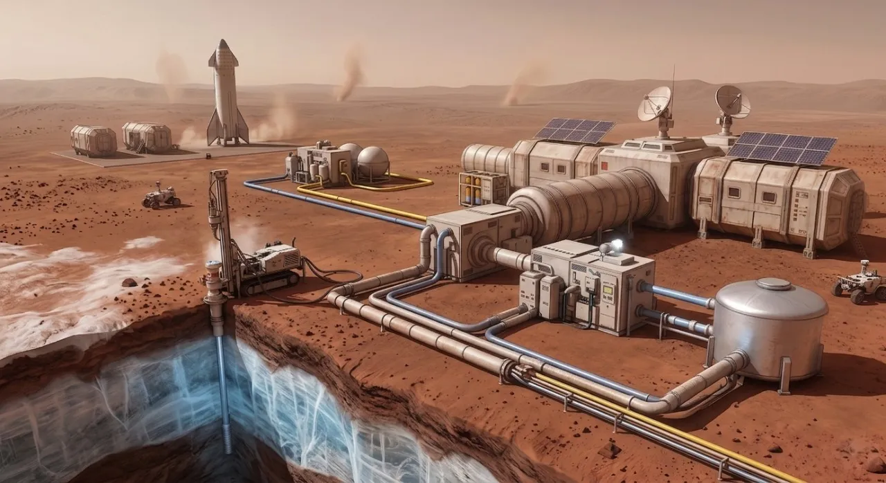 El desafío del agua en Marte: cómo la ciencia planea exprimir un planeta de hielo y desierto
