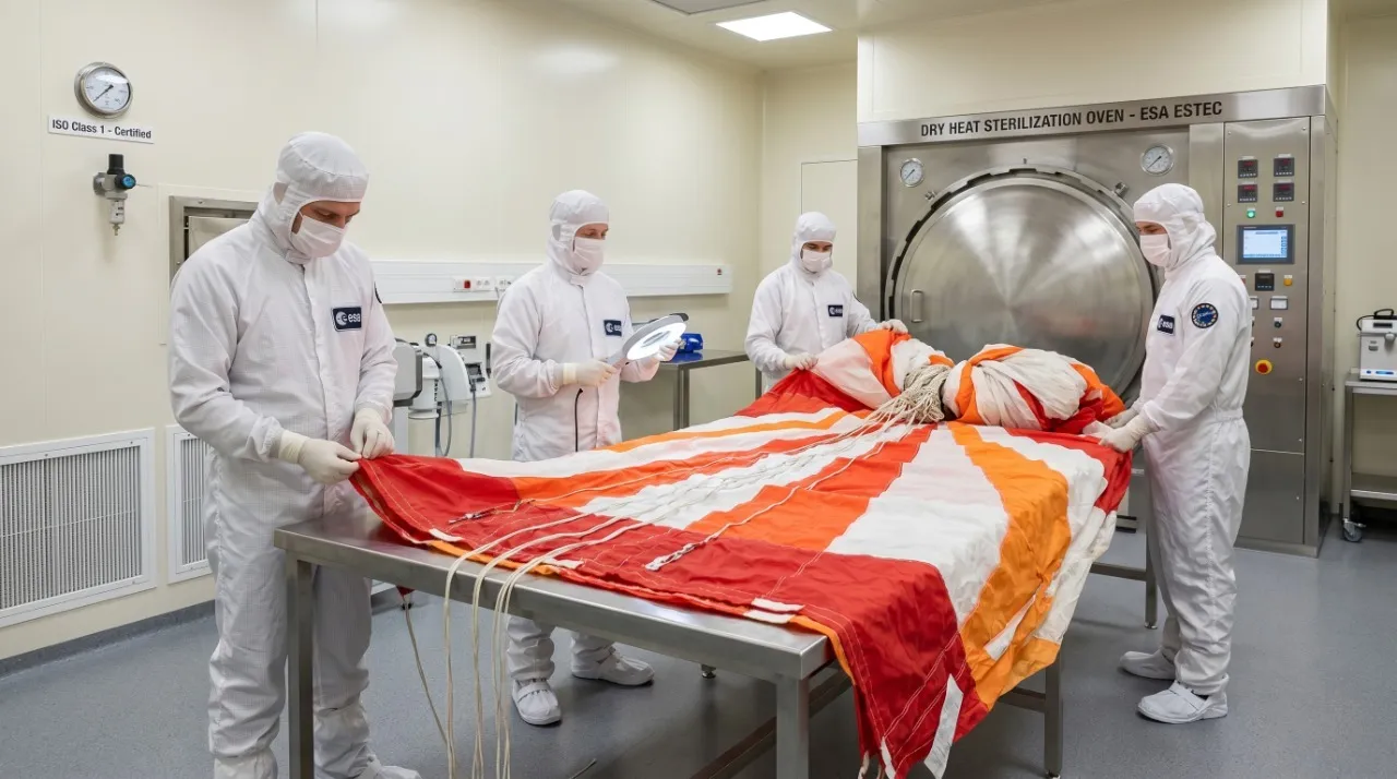 ExoMars y la esterilización del paracaídas: el rigor técnico para no contaminar Marte
